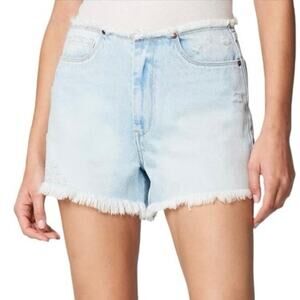 Blank NYC Denim Shorts Women’s Size 28 Top Fray THE BARROW Vintage High-Rise NWT